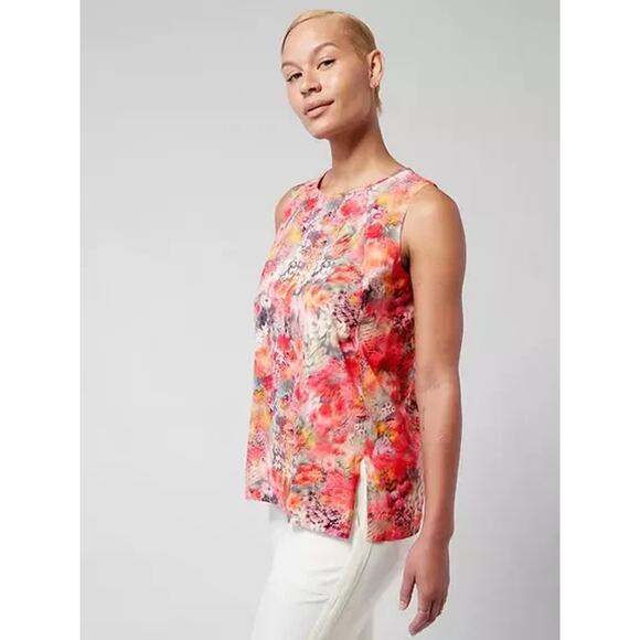 Athleta Zephyr Refined Tank Renewed Bloom Spring Pink Stretch Lightweight Small - Picture 8 of 13